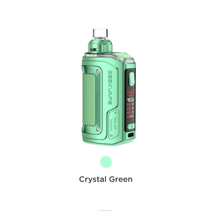 GeekVape h45 (aegis hero 2) pod mod kit edición de cristal verde cristal RLVN143 Geek Vape Mexico